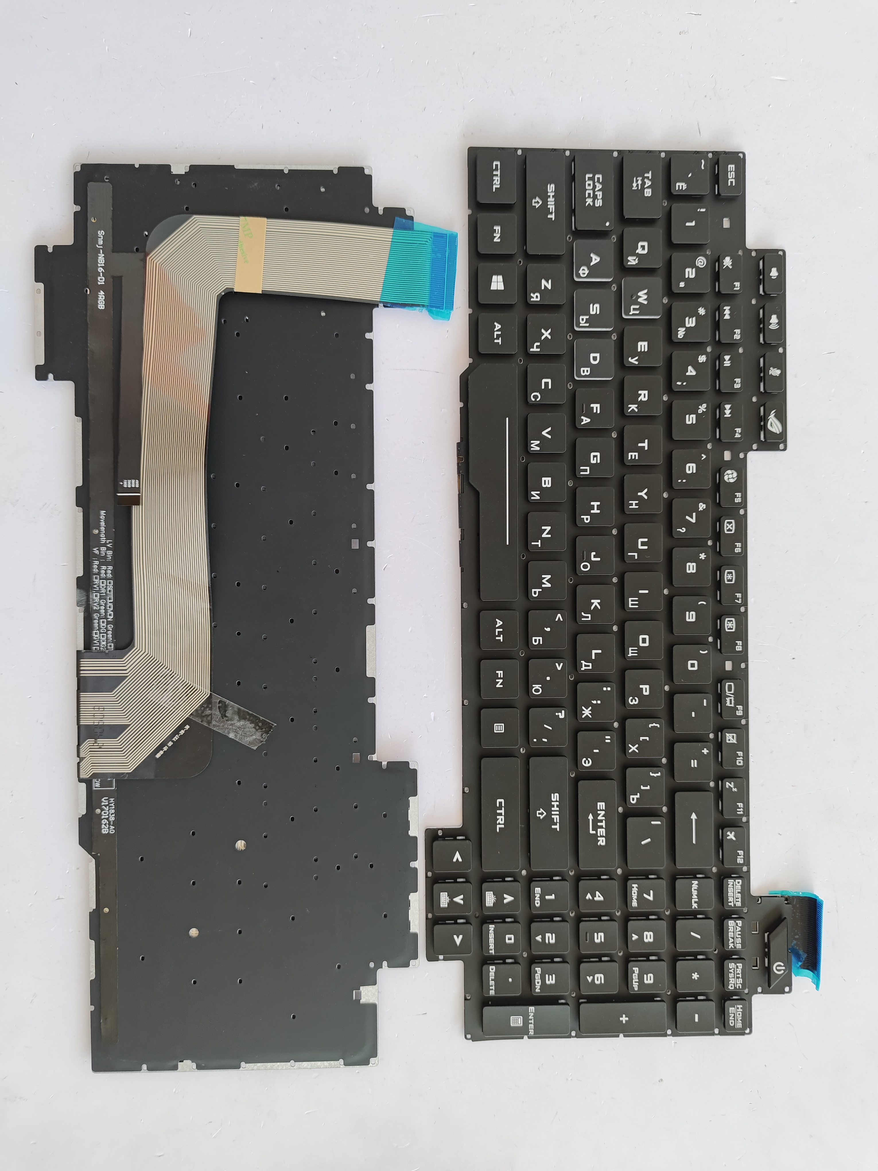 Picture of New Replacement Laptop Keyboard For ASUS GL503VM/GL503GE/GL703VM/GL703VD BLACK Backlit (OEM) RU Layout